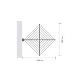 Brabantia WallFix clothes airer