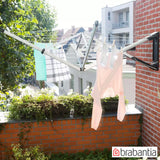 Space-saving laundry drying rack