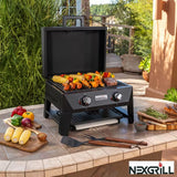 Tabletop Gas Grill with Pizza Oven