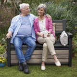 deck box with seating