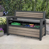outdoor bench with hidden storage