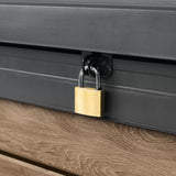 weatherproof patio bench with storage