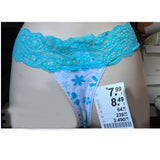 Ladies Lingerie Aqua Seduction Clearanace Knickers Sexy Lace Underwear 8-16
