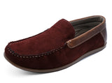 Mens Leather Slip-On Loafers Driving Boat Deck Casual Suede Moccasin Shoes 6-12
