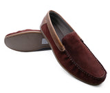 Mens Leather Slip-On Loafers Driving Boat Deck Casual Suede Moccasin Shoes 6-12