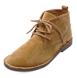 Boys Kids Desert Dealer Lace Up Smart Casual Ankle Tan Boots Shoes Sizes 6-13