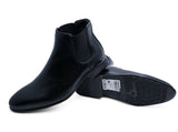 Boys Kids Chelsea Dealer Smart Formal School Black Wedding Shoes Boots UK 10-5