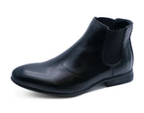 Boys Kids Chelsea Dealer Smart Formal School Black Wedding Shoes Boots UK 10-5