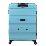 American Tourister Bon Air Medium Suitcase Spinner Wheels Hard Case Zip BLUE