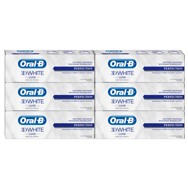 Experienced Oral-B 3D White Luxe Perfection Toothpaste, 6 X 75ml