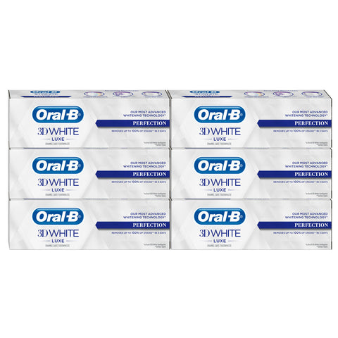 Experienced Oral-B 3D White Luxe Perfection Toothpaste, 6 X 75ml