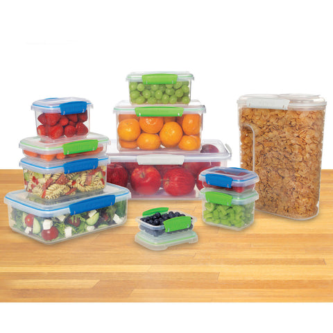 11 Pcs Sistema Long-Lasting Durable Food Storage Containers With Lids
