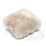 Handcrafted Bowron Sheepskin Wool Double Sided Cushion 35 X 35cm in 4 Colours