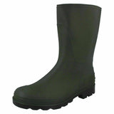Mens Waterproof Rubber Wellingtons Green Wellies Dog Walk Boots Shoes 6-11