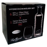 Ultra-Clear Crystal Ki Luigi Bormioli Hydrosommelier Bottle & 6 Pcs Tumbler Set