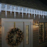 Elegant Decorative Christmas LED Crystal Icicle Lights Set - With 100 LED Lights