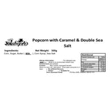 Delicious Handmade Double Salted Caramel Gourmet Popcorn Gift Jar, 300g