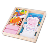 63 Pieces 3-In-1 Wooden Children's Activity Peppa Pig Or Paw Patrol Set (3+ Years)