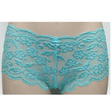 2 x Ladies Lingerie Seduction Knickers Lace Underwear Turquoise Size 16-18