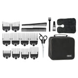 Wahl Black Hair Clipper & Trimmer Kit Set Adjustable Taper