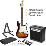 RockJam Electric Guitar Bundle With 20 Watt Amplifier & Chromatic Tuner