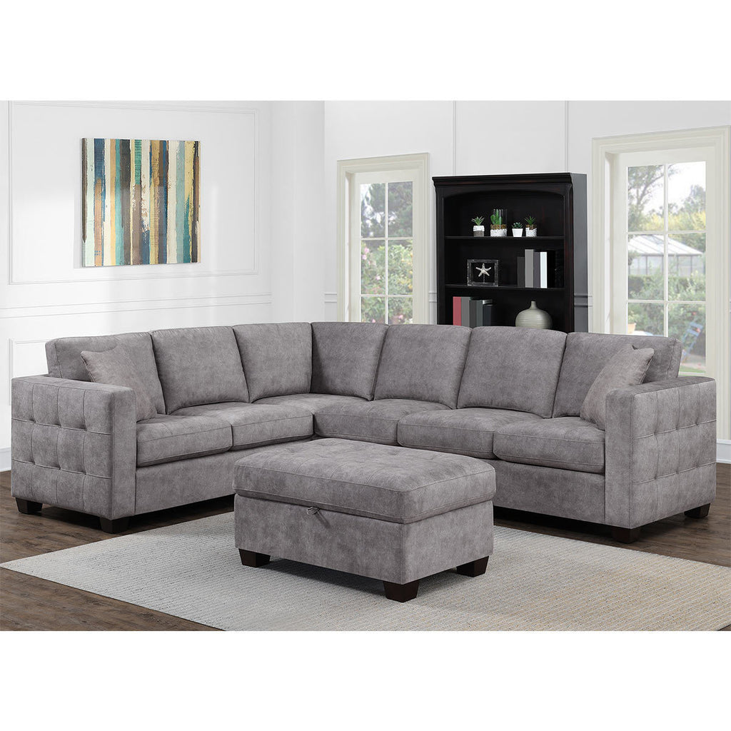 Comfortable store grey sectional