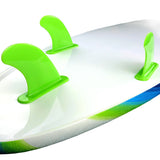 Classic 8ft Soft Crosslink Top Deck With Texture Grip Surfboard in White & Blue