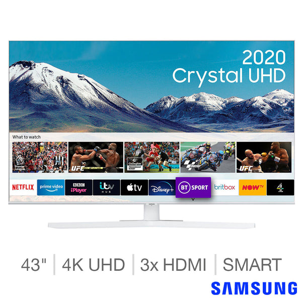 4K Ultra HD with HDR HDR10+ HLG Crystal Processor 4K Dual LED 43 Inch Smart TV