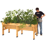 VegTrug Medium 1.8m Planter + Greenhouse Frame with Free Cover